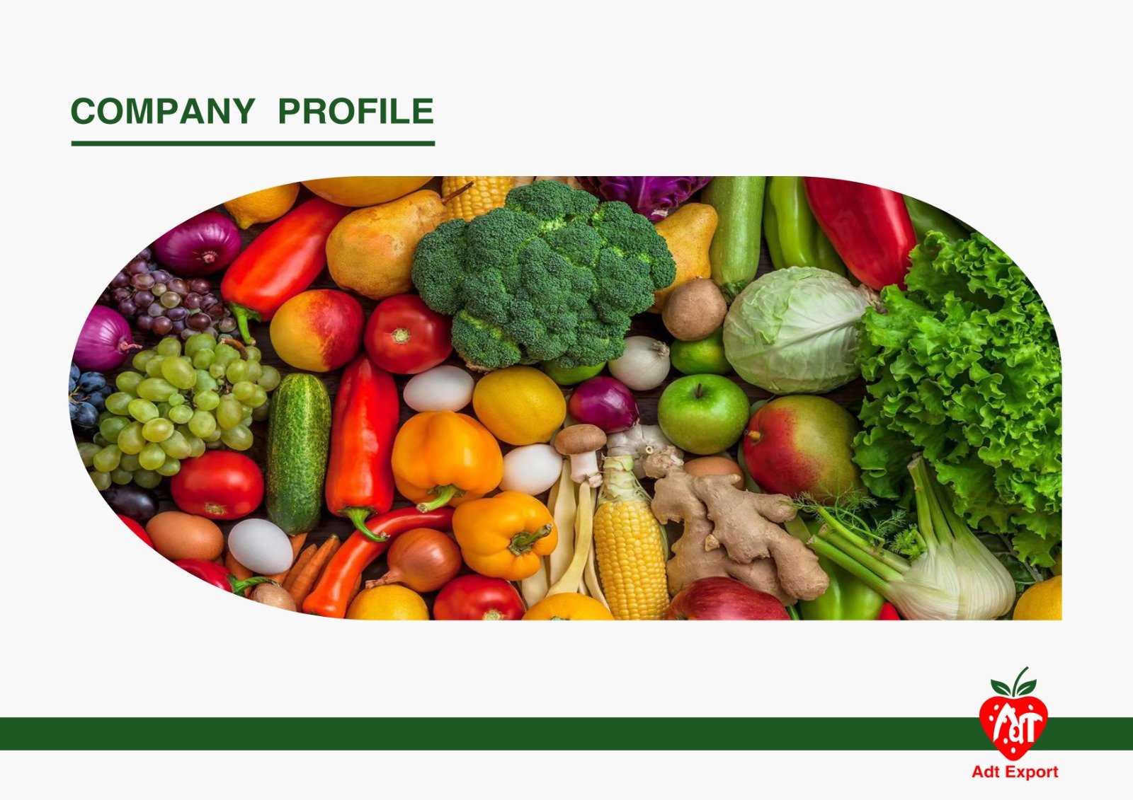 ADT Export – Fresh fruits and vegetables company profile