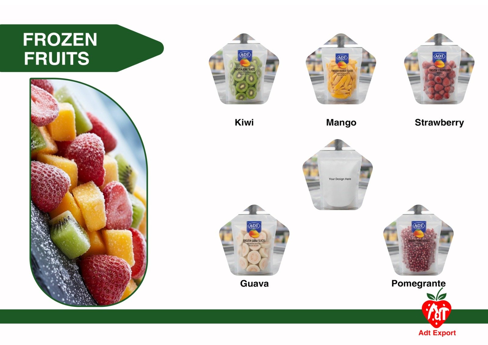 Frozen fruits varieties
